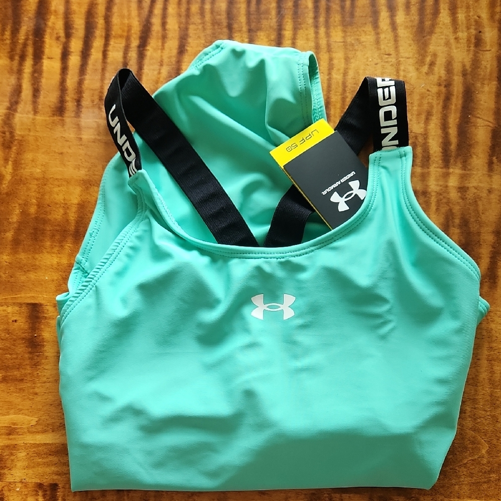 Under Armour Girls Swim One Piece - Aqua- Size 14 - NEW